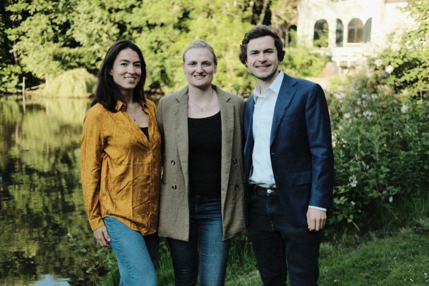 Van links naar rechts: Kianti Figler, Kylie van Deinsen-Hesp, Eugene Golov